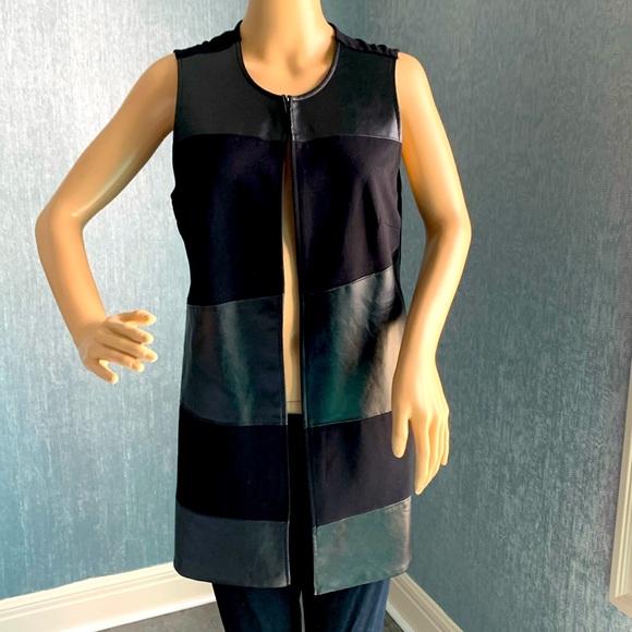 Mix of faux soft leather and black poly. Nwt. - Picture 1 of 5